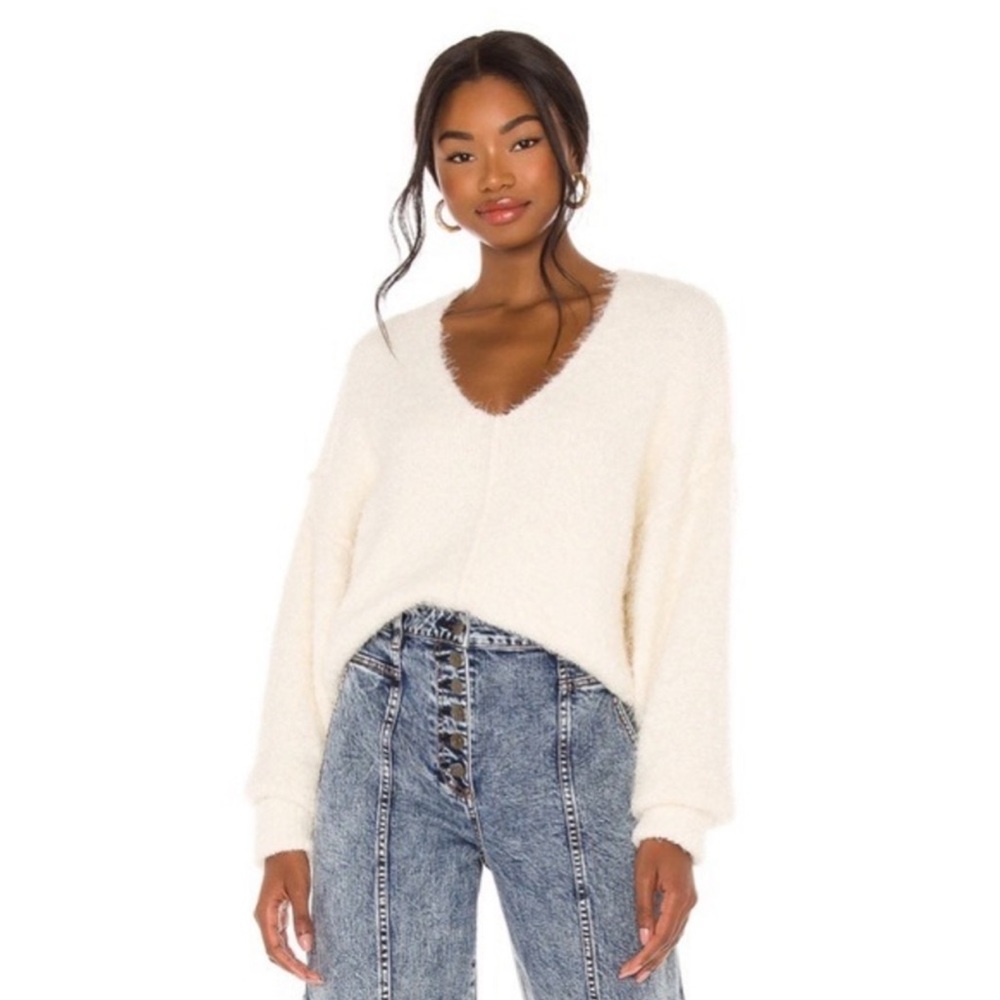 Free People Oversized Fuzzy Sweater